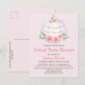 Pumpkin Virtual Baby shower Invitation Briefkaart (Voorkant / Achterkant)