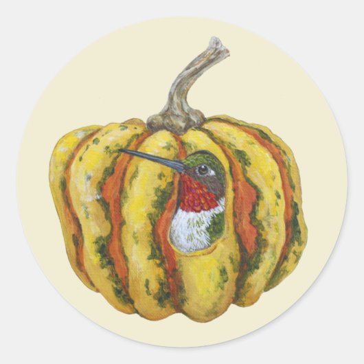 Pumpkin-vriend Ronde Sticker (Voorkant)