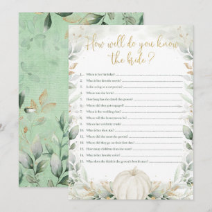 Pumpkin Vrijgezellenfeest Game Hoe goed je weet ho