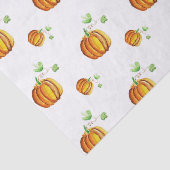 Pumpkin-waterkleurpatroon Tissuepapier (Detail)