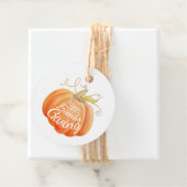 Pumpkin waterverf art-vriendschap bedankjes labels (In situ)