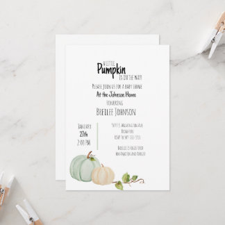 Pumpkin Waterverf Baby shower