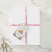 Pumpkin Waterverf Floral Herfst Dank u Labels Cadeaulabel (Met Touw)