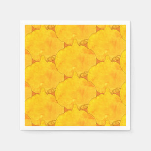 Pumpkin Waterverf Pattern Painting Servet