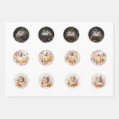 Pumpkin Whimsy Halloween Fall Coaster Designs  Inpakpapier Vel (Voorkant 2)