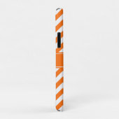 Pumpkin White Chevron, pompoennaam Monogram Case-Mate iPhone Case (Achterkant/rechts)