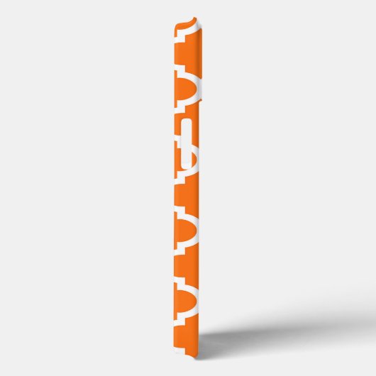 Pumpkin White Moroccan #5 Navy 3 Initiaal monogram Case-Mate iPhone Case (Achterkant / Rechts)