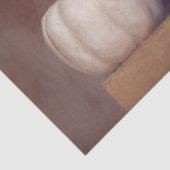 Pumpkin White Rustic Country Painted Autumn Art Tissuepapier (Detail)