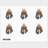 Pumpkin wil je voor Halloween Ronde Sticker (Vel)