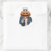 Pumpkin wil je voor Halloween Ronde Sticker (Tas)