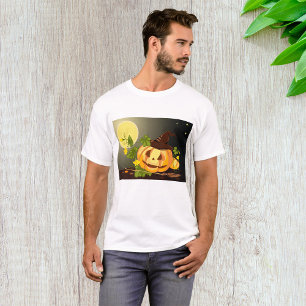 Pumpkin Witch Mannen T-Shirt