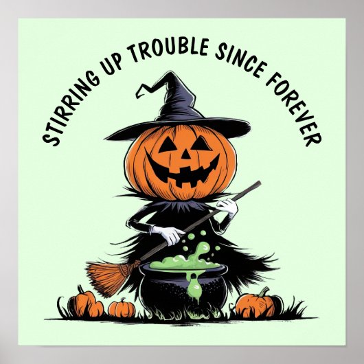 Pumpkin Witch Poster (Voorkant)