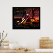 Pumpkin Witch Poster (Keuken)