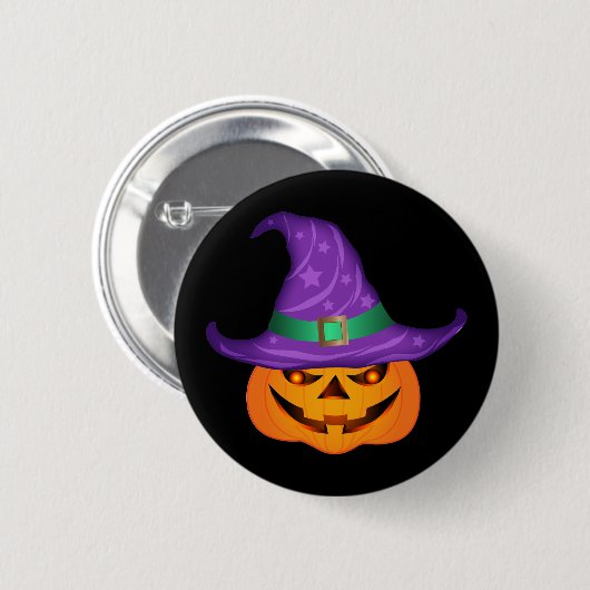 Pumpkin Witch Ronde Button 5,7 Cm (Voorkant /achterkant)