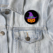 Pumpkin Witch Ronde Button 5,7 Cm (In situ)