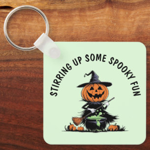 Pumpkin Witch Sleutelhanger