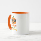 Pumpkin With Attitude Funny Halloween Coffee Mug (Devant gauche)