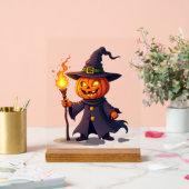Pumpkin Wizard � Magical Halloween Sorcerer Tee (Mariage)