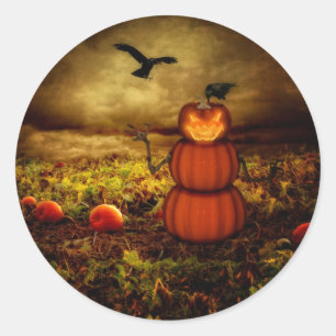 Pumpkinman Ronde Sticker