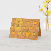 PumpkinPatch & BIG Pumpkin Thanksgiving Kaart (Gele Bloem)