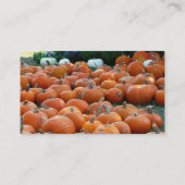 Pumpkins and Mums Autumn Harvest Photography Visitekaartje (Achterkant)