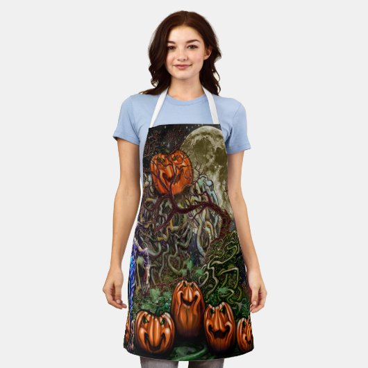 Pumpkins Apron Schort (Gedragen)
