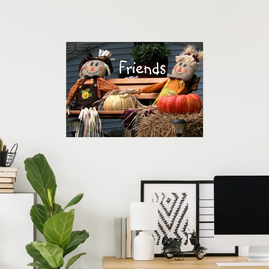 Pumpkins Autumn Afbeelding Friends Poster (Thuiskantoor)