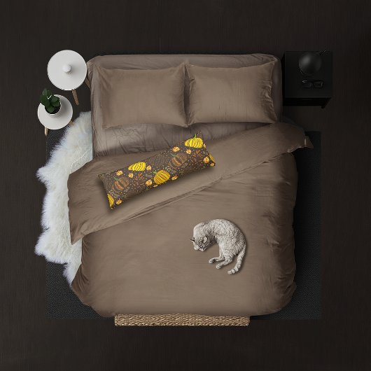 Pumpkins Autumn Fall Harvest Pattern Lichaamskussen