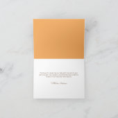 Pumpkins Baby shower bedankkaart (Binnen)