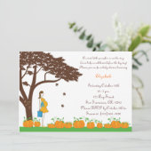 Pumpkins Baby Shower Invitations Kaart (Staand voorkant)