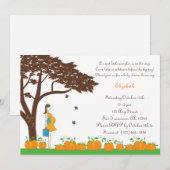 Pumpkins Baby Shower Invitations Kaart (Voorkant / Achterkant)