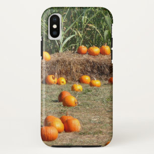 Pumpkins, Corn en Hay Autumn Fotografie iPhone XS Hoesje