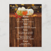 Pumpkins Fall Wedding of Thanksgiving Menu (Voorkant)