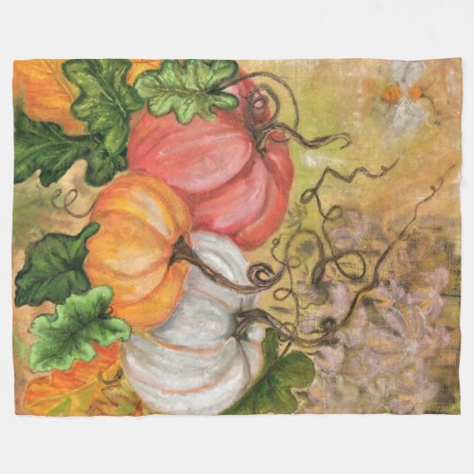 Pumpkins Fleece Blanket (Voorkant (Horizontaal))