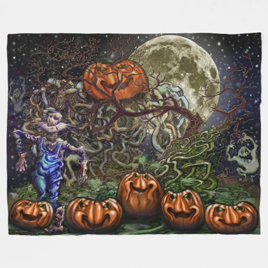 Pumpkins Fleece Blanket (Voorkant (Horizontaal))