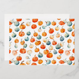 Pumpkins Folie Invitation Uitnodiging