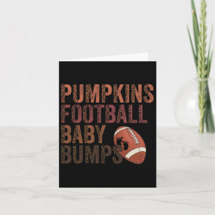 Pumpkins Footbyll Byby Herfst Hallo Kaart