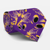 Pumpkins Halloween met Violet Paars Stropdas (Opgerold)