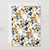Pumpkins Modern Fall Wedding Vrijgezellenfeest Kaart (Achterkant)