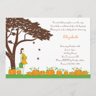 Pumpkins Neutral Baby Shower Invitations Kaart