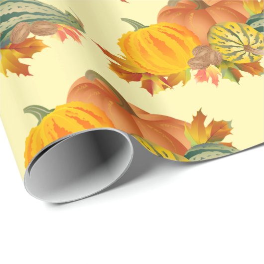 Pumpkins Pattern Cadeaupapier (Rol Hoek)