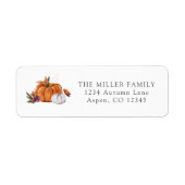 Pumpkins Return Address Label (Voorkant)