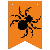 Pumpkins & Spiders Happy Halloween Vlaggetjes (Eerste vlag)