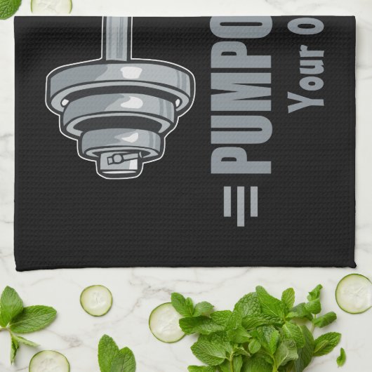 Pumpoloog pompijzer gewichtheffen theedoek (Gevouwen)