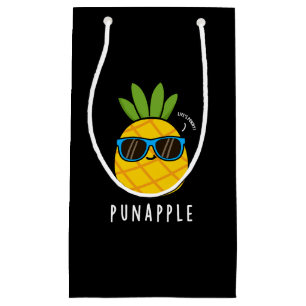 Pun-appel Funny Fruit Pineapple Pun Dark BG Klein Cadeauzakje