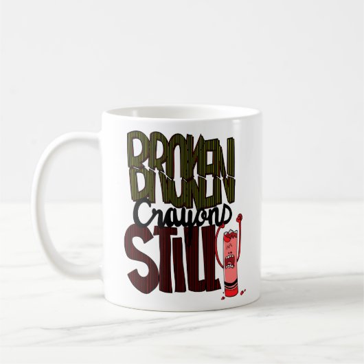 Pun broken koffiemok (Links)