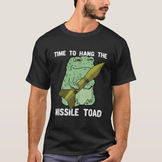 Pun Festive Mistletoe Frog Toad Distressed T-shirt (Voorkant)