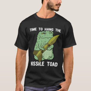 Pun Festive Mistletoe Frog Toad Verdrietig T-shirt