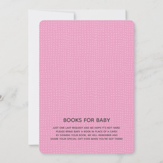 Pun Rose Dans Le Baby shower Du Four Invitation (Dos)