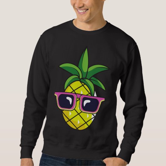 Pun Shades Pineapple Tropische zonnebril Pin Trui (Voorkant)